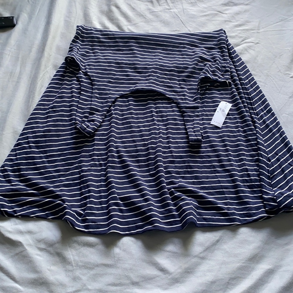 striped swing dress